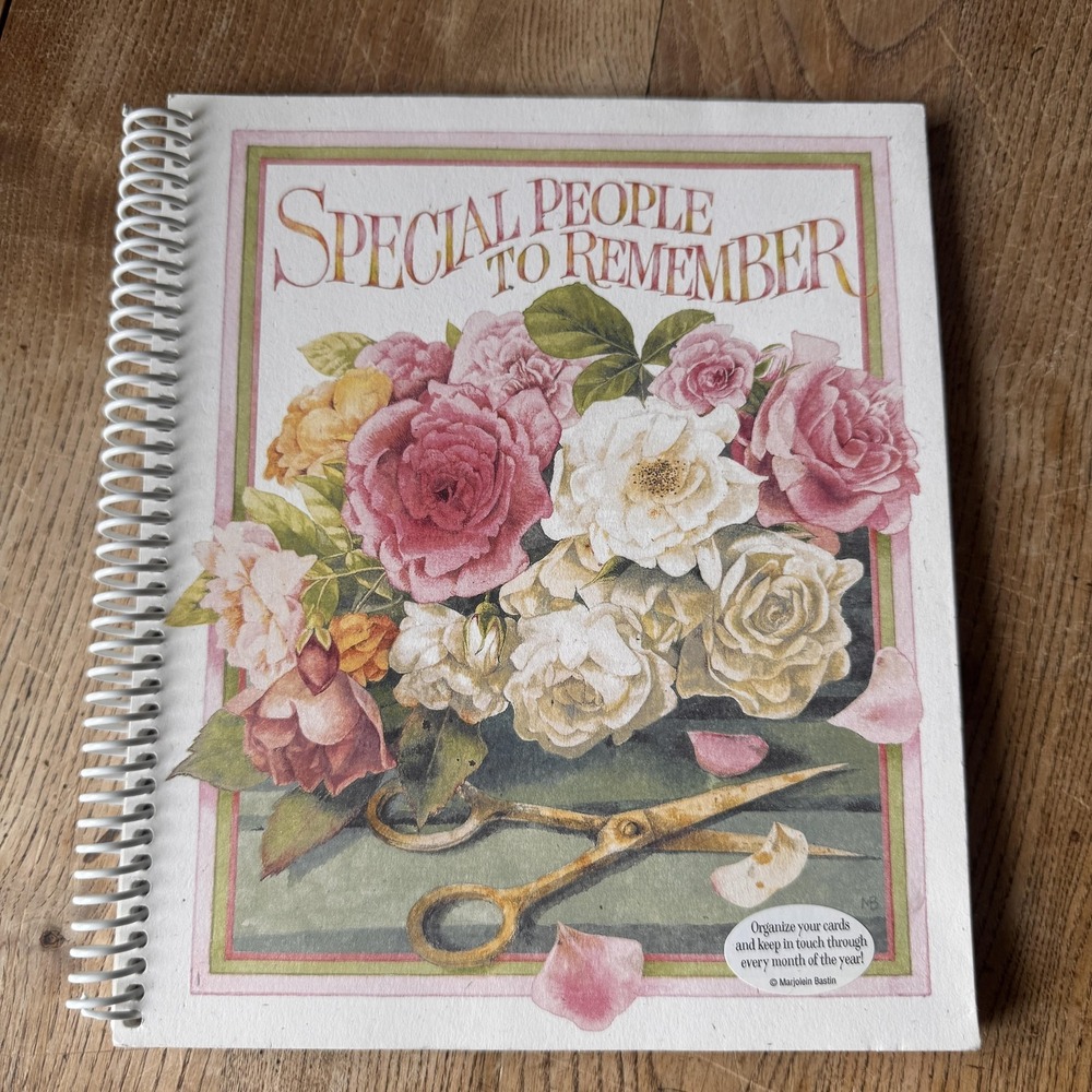 Hallmark Special People To Remember Bastin Floral Organizer Sketchbook USA
